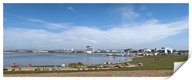 Cardiff Bay Panorama Print by Steve Purnell