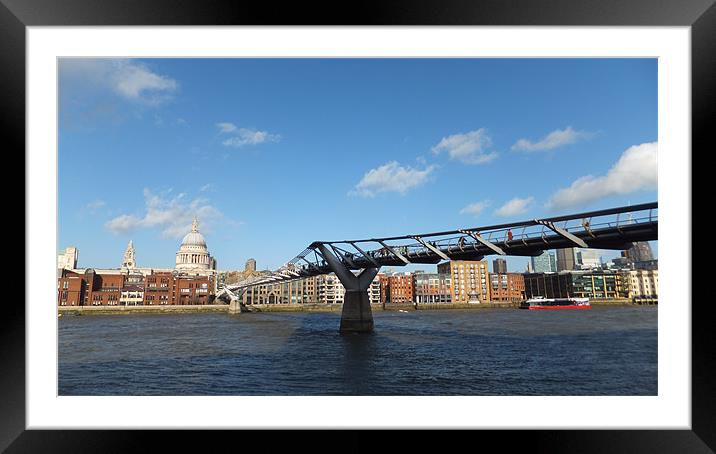 St Pauls Across The River Framed Mounted Print by Westley Grant