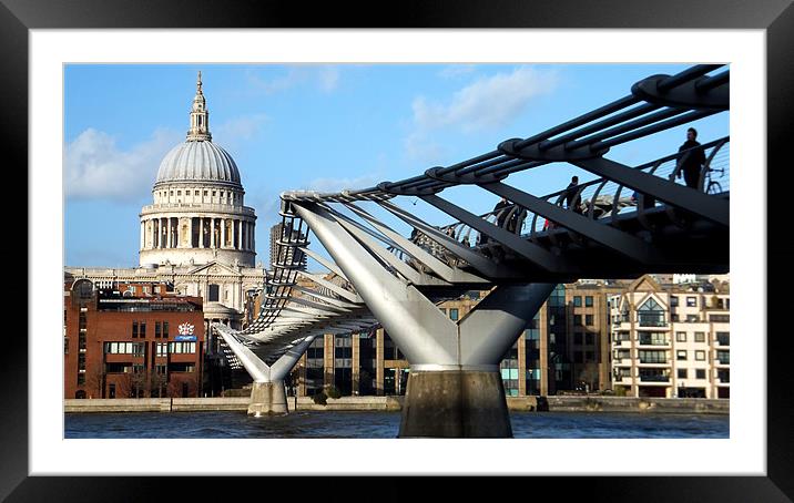 Millenium Bridge Framed Mounted Print by Westley Grant