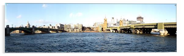 Thames Panoramic Acrylic by Westley Grant