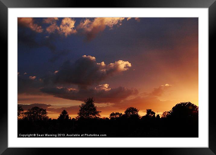 My Sky Framed Mounted Print by Sean Wareing