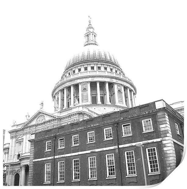 St Pauls Dome Print by Westley Grant