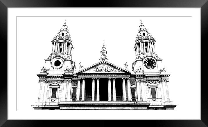 St Pauls Cathedral Framed Mounted Print by Westley Grant