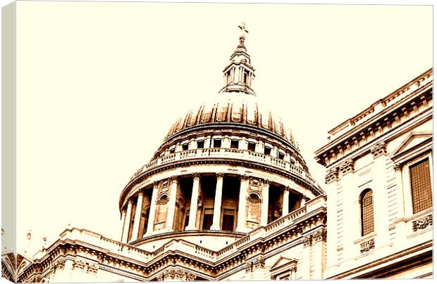 St Pauls Dome Canvas Print by Westley Grant