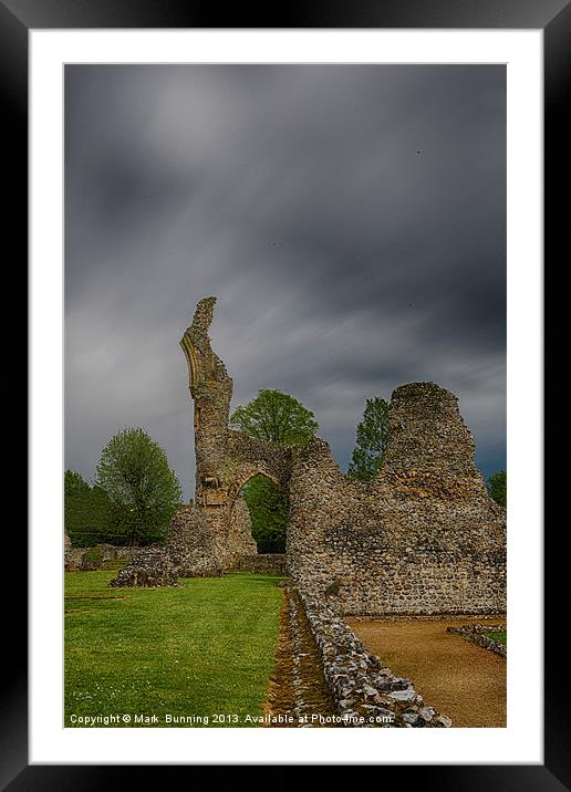 Thetford Priory 1 Framed Mounted Print by Mark Bunning
