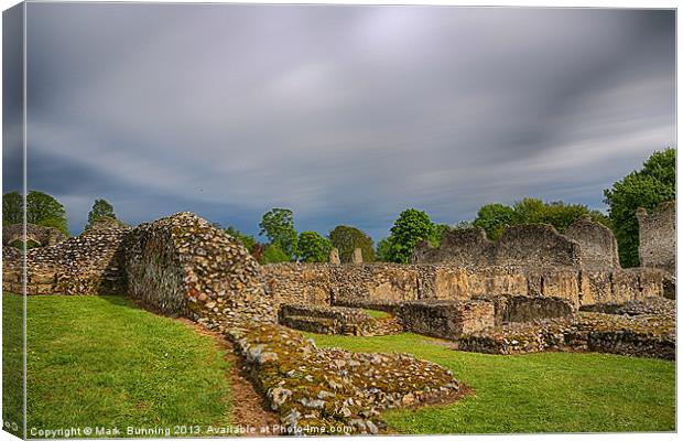 Thetford Priory Canvas Print by Mark Bunning