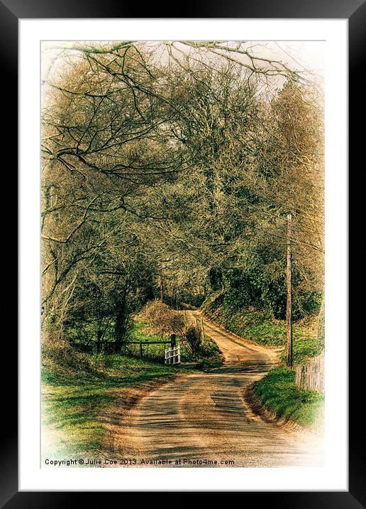 On The Road Again 2 Framed Mounted Print by Julie Coe