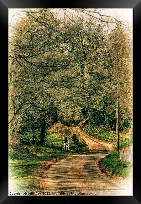 On The Road Again 2 Framed Print by Julie Coe