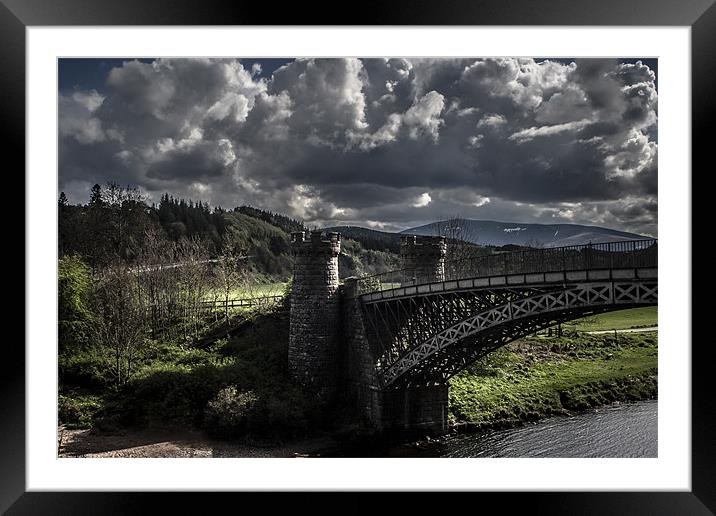 Craigellachie Bridge, Morayshire Framed Mounted Print by Douglas McMann