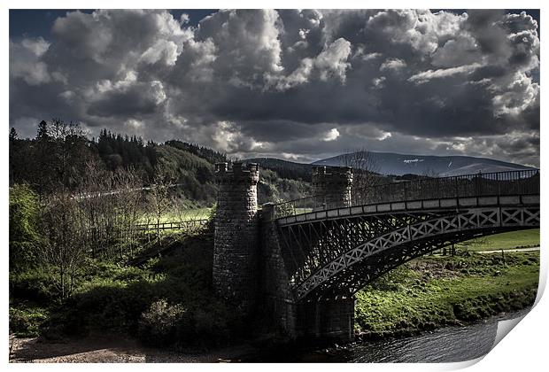 Craigellachie Bridge, Morayshire Print by Douglas McMann