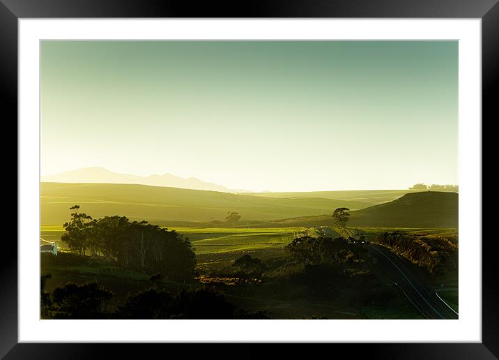 Fields of Green Framed Mounted Print by Elizma Fourie
