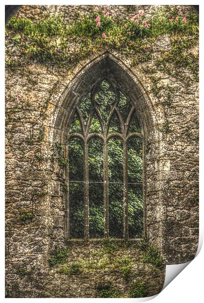 Church window Print by Matthew Laming