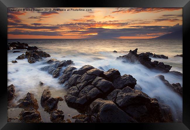 Through the Gap Framed Print by Mike Dawson