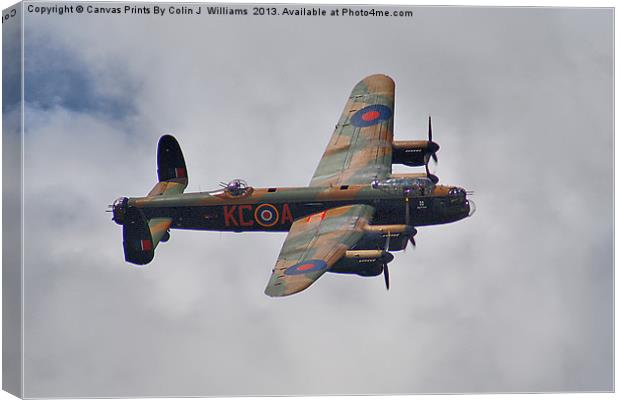 Dambusters 70 Years On 1 - BBMF Lancaster Canvas Print by Colin Williams Photography