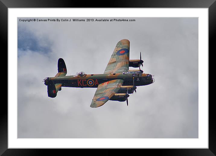 Dambusters 70 Years On 1 - BBMF Lancaster Framed Mounted Print by Colin Williams Photography