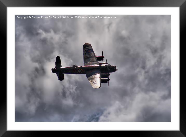 Dambusters 70 Years On - BBMF Lancaster 2 Framed Mounted Print by Colin Williams Photography