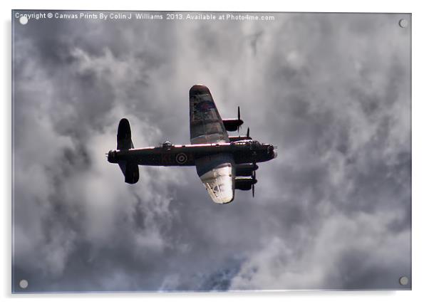 Dambusters 70 Years On - BBMF Lancaster 2 Acrylic by Colin Williams Photography