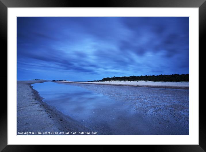 Dusk twilight. Wells-next-the-Sea. Framed Mounted Print by Liam Grant
