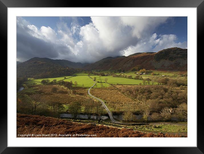 Beckstones Farm and Goldrill Beck. Framed Mounted Print by Liam Grant