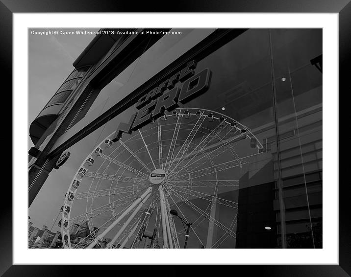 Neros Reflections in Monochrome Framed Mounted Print by Darren Whitehead