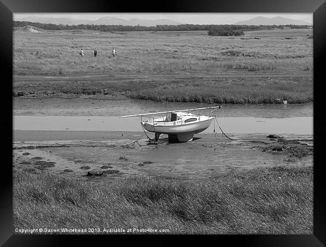 Waiting for High Tide Framed Print by Darren Whitehead