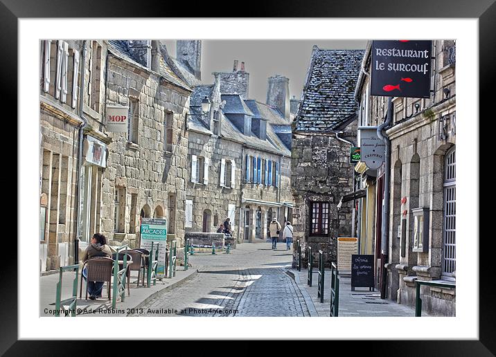 Roscoff HDR effect Framed Mounted Print by Ade Robbins