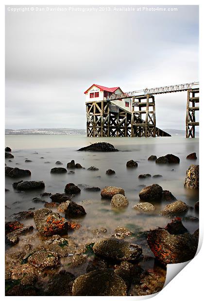 Mumbles Lifeboat Station Print by Dan Davidson