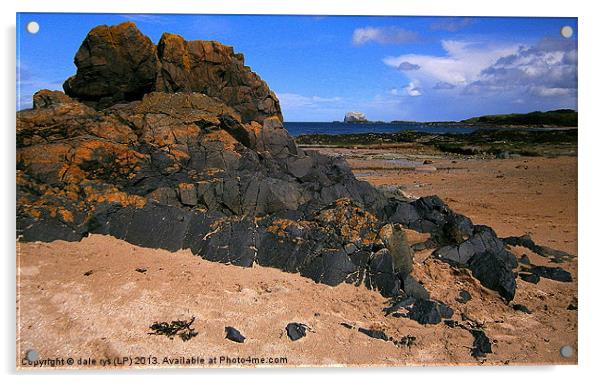 north berwick beach Acrylic by dale rys (LP)