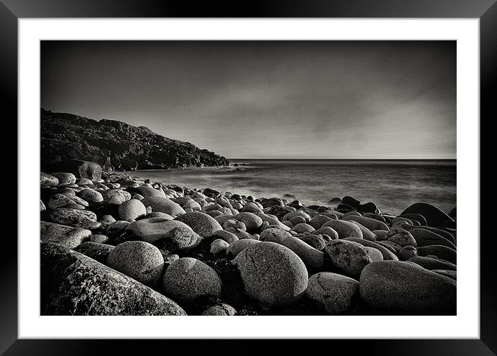 Porth Nanven Framed Mounted Print by Steve Cowe