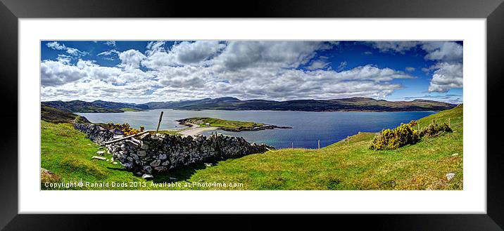 Loch Eribol Framed Mounted Print by Ranald Dods