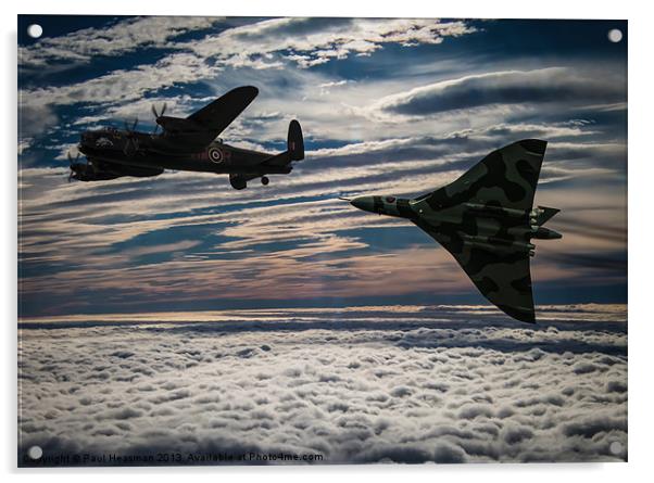 Vulcan and Lancaster Acrylic by P H