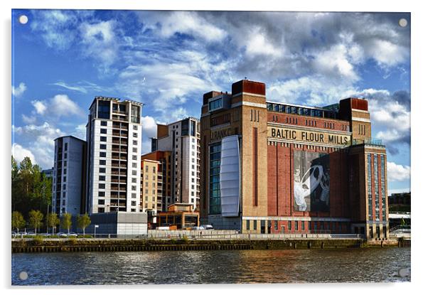 Baltic Flour Mill Acrylic by John Ellis