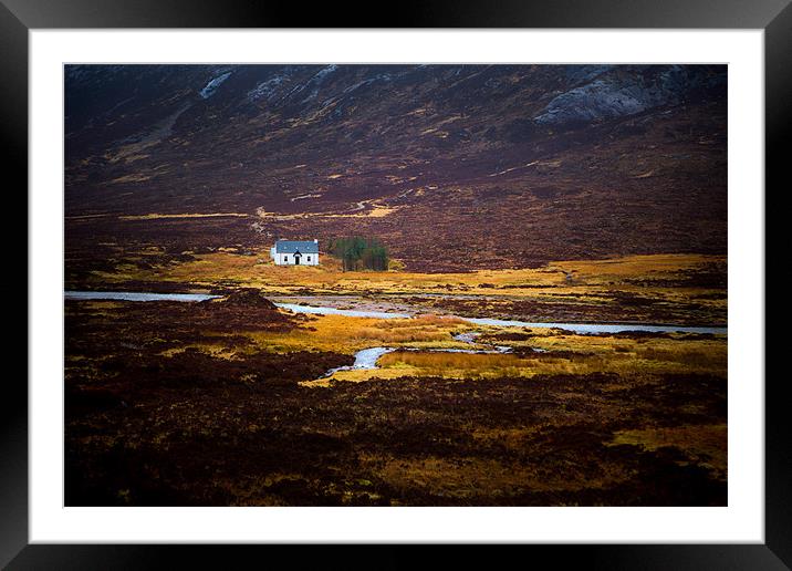 Achnambeithach Cottage Framed Mounted Print by David Hare