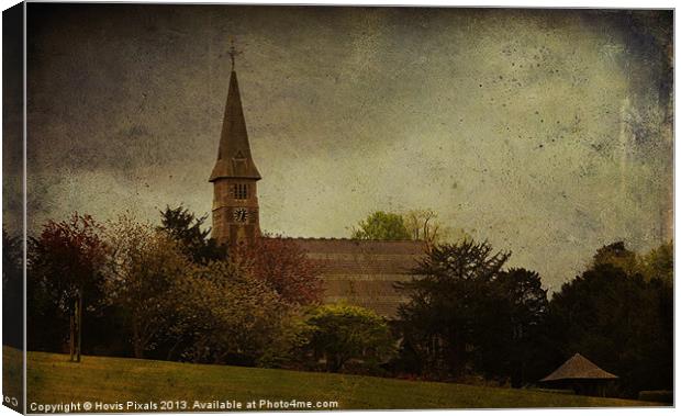 Church On The Hill Canvas Print by Dave Burden