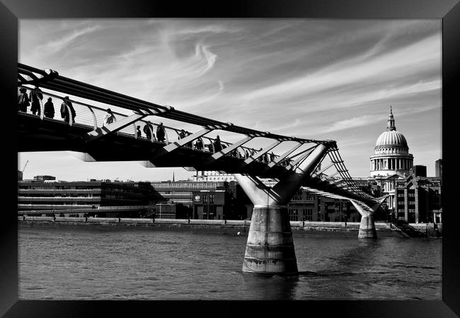 The Millenium Bridge Framed Print by David Pyatt