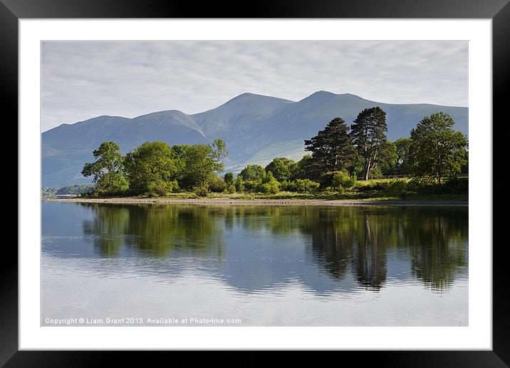 Derwent Water, Lake District Framed Mounted Print by Liam Grant