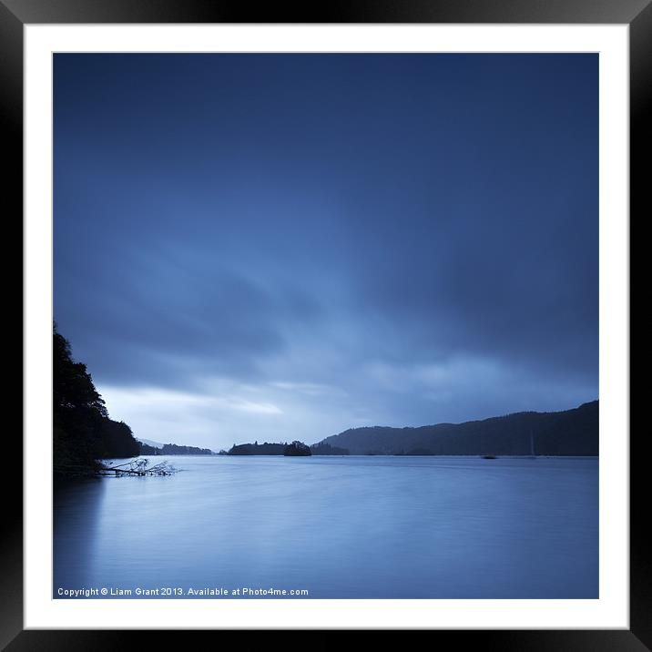 Sky over Lake Windermere. Framed Mounted Print by Liam Grant