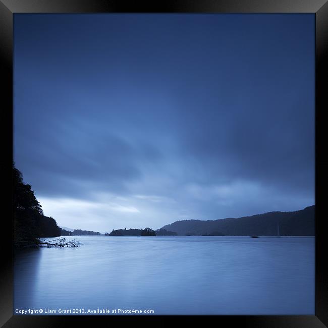 Sky over Lake Windermere. Framed Print by Liam Grant