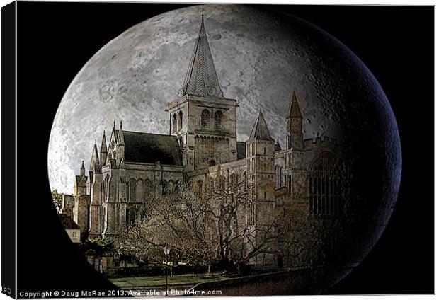 Rochester Cathedral Canvas Print by Doug McRae
