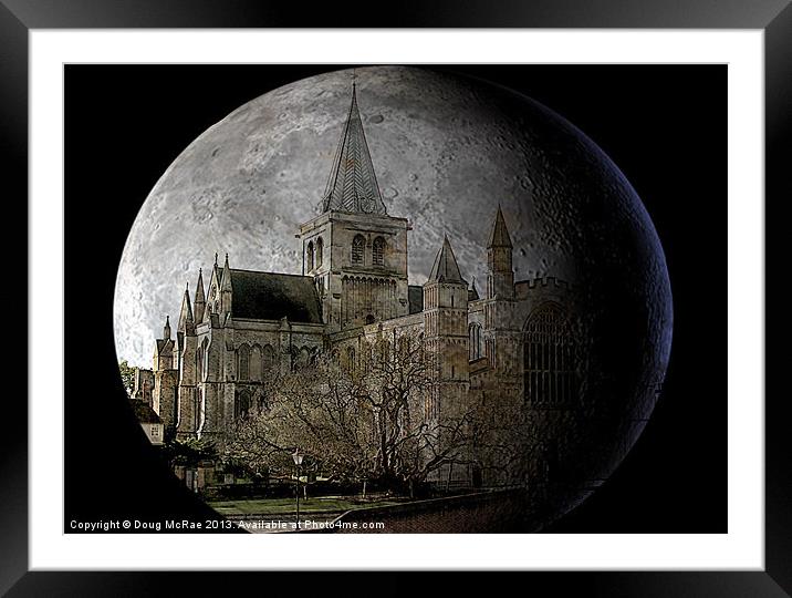Rochester Cathedral Framed Mounted Print by Doug McRae