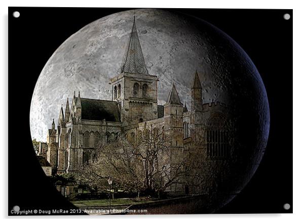 Rochester Cathedral Acrylic by Doug McRae