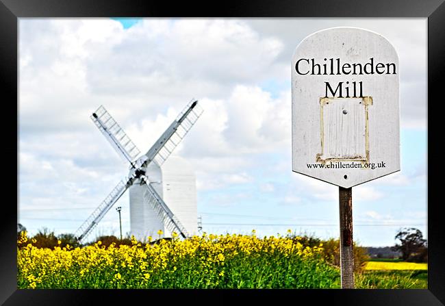 Chillenden Mill Framed Print by Chris Wooldridge