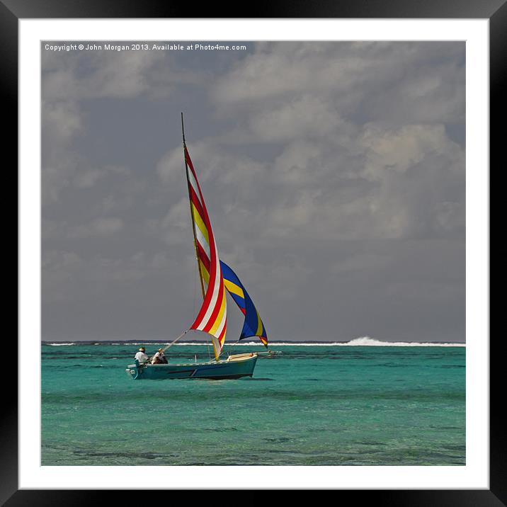 Going with the wind. Framed Mounted Print by John Morgan