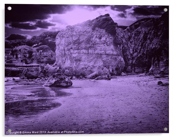 Cliffs in Vilamora 2 Acrylic by Emma Ward
