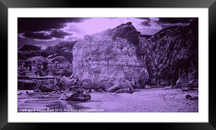 Cliffs in Vilamora 4 Framed Mounted Print by Emma Ward