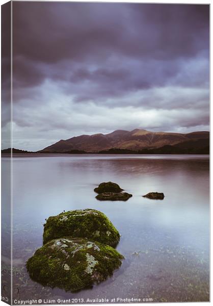 View to Skiddaw from Derwent Water. Canvas Print by Liam Grant