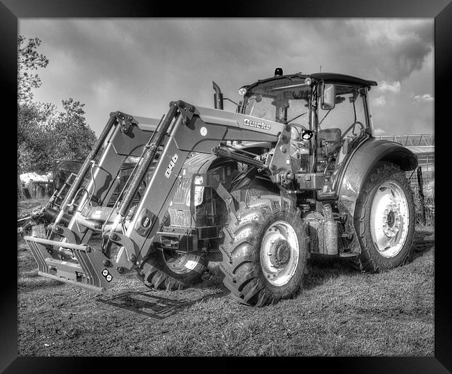 Holland Tractor T5.105 Framed Print by Clive Eariss