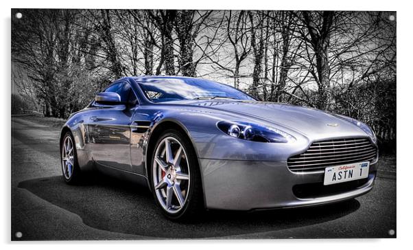 Aston martin V8 Vantage Acrylic by Ian Hufton