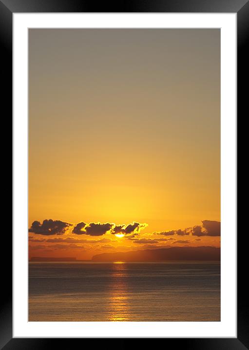 Dawn over the Desertas  Framed Mounted Print by Alan Pickersgill