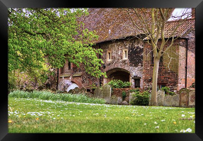 Minster Cottages Framed Print by Jackie Forrest